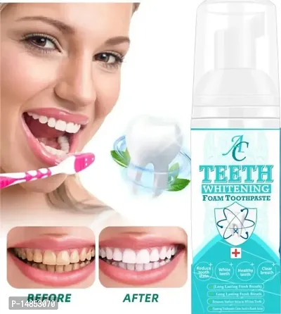 Teeth Whitening Toothpaste Foam for Healthy and Gum Free Teeth 100% Natural No Side Effects