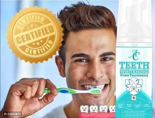 Teeth Whitening Toothpaste Foam for Healthy and Gum Free Teeth 100% Natural No Side Effects-thumb0