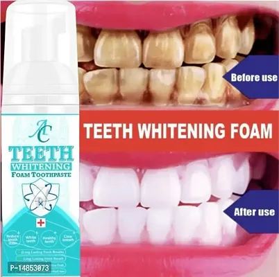 Teeth Whitening Toothpaste Foam for Healthy and Gum Free Teeth 100% Natural No Side Effects