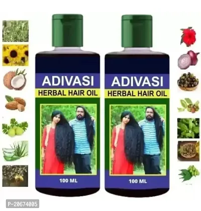 Adivasi Hair Oil Natural Hair Growth Pack of 2