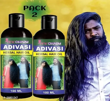 Adivasi Herbal Hair Oil pack of 2 100% Organic