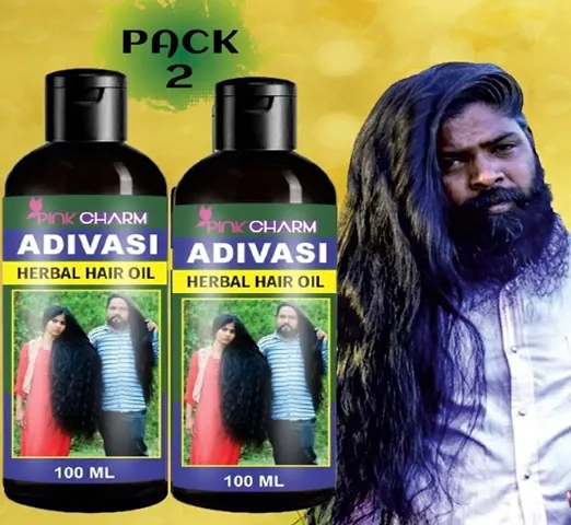 Adivasi Herbal Hair Oil 100% Organic Combo Pack 2