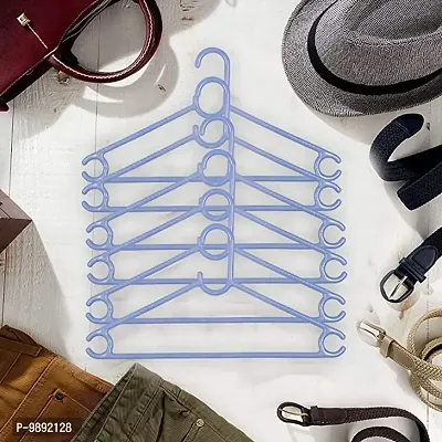 Clastik Plastic Clothes Hanger Set of 12 pcs-thumb2