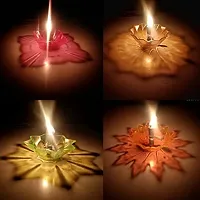 Plastic Diya, Diwali Diyas for Decoration, Diwali Decorations, Sai Ram - Diwali diyas Set of 12 Multicolours-thumb3