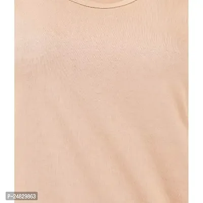 First Wave Womens Cotton Solid Tshirt Beige::Dark Pink Medium Pack of 2-thumb5