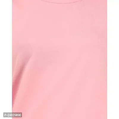 First Wave Women Cotton Solid Tshirt Pink::Grey Pack of 2-thumb4