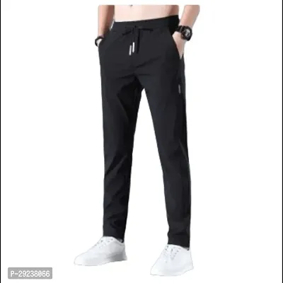 Classic Acrylic Solid Track Pant for Men-thumb0