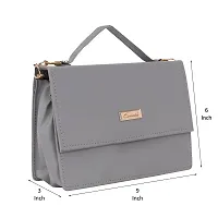 ESMODA Women's Leather Satchel Handbag-thumb1