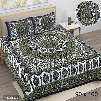 Stylish Cotton Printed Bedsheet with Pillow Cover