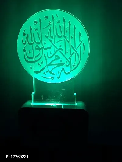 Nogaiya Multi Color nightlight Plastic 3D arylic Led of Allah Goddess-thumb2