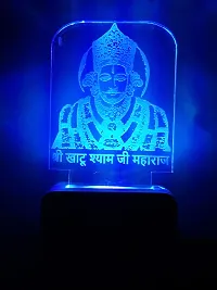 Nogaiya Multicolor nightlight Plastic 3D arylic Led of Shree khatu Shyam ji-thumb2