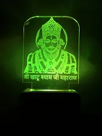 Nogaiya Multicolor nightlight Plastic 3D arylic Led of Shree khatu Shyam ji-thumb4