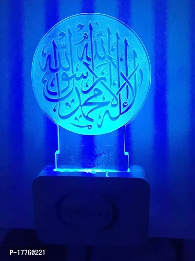 Nogaiya Multi Color nightlight Plastic 3D arylic Led of Allah Goddess-thumb3