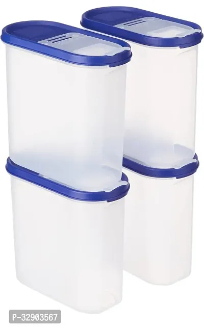 Classic Plastic Box Container For Kitchen Storage Pack Of 4