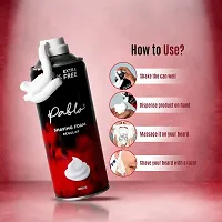 PABLO Shaving Foam For Men Regular | Shaving Foam For Sensitive Skin | Upto 100 Shaves |Moisturizing Shaving Cream 400ml (33% Extra)-thumb1