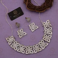 New  Silver Plated  Traditional Fashion Jewellery Set  for Women  Girls.-thumb1