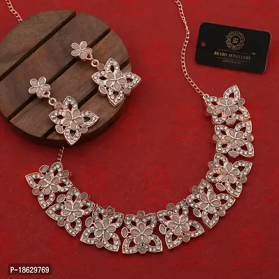 New  Rose Gold  Traditional Fashion Jewellery Set  for Women  Girls.