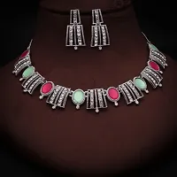 New traditional Silver Plated Jewellery Set for Women-thumb3