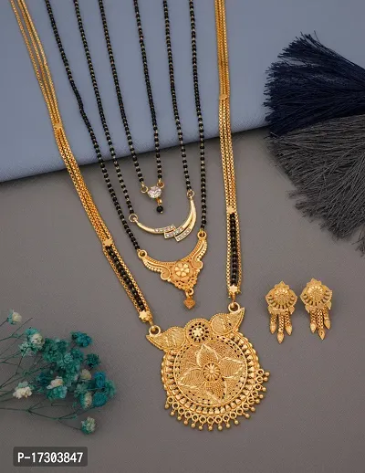 New Stylish Pack Of 4 Combo Women Mangalsutra Set