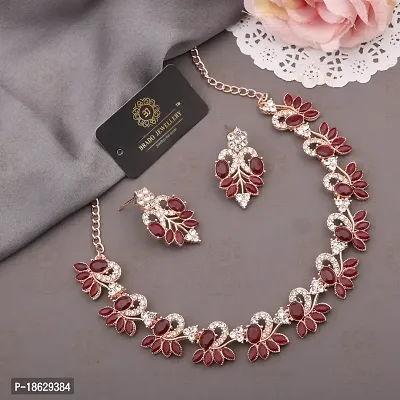 New Rose Gold Palated Jewellery Set-thumb2