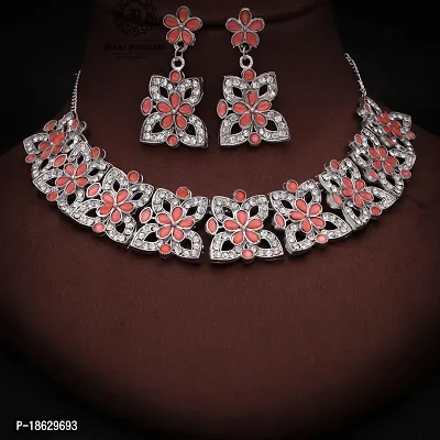 New  Silver Plated  Traditional Fashion Jewellery Set  for Women  Girls.-thumb0