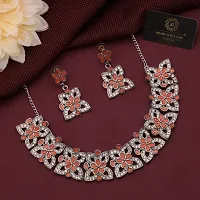 New  Silver Plated  Traditional Fashion Jewellery Set  for Women  Girls.-thumb1
