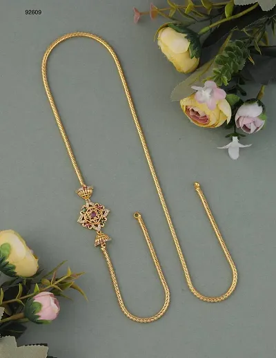 Copper Gold Plated Fancy Chain For Women