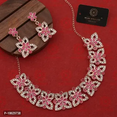 New  Rose Gold  Traditional Fashion Jewellery Set  for Women  Girls.-thumb3