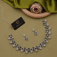 New Silver Necklace With 1 pair Of Earrings For Women And Girl-thumb3