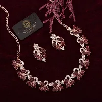 New Rose Gold Palated Jewellery Set-thumb1