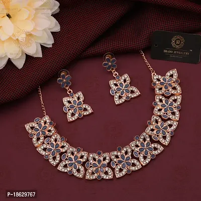 New  Rose Gold  Traditional Fashion Jewellery Set  for Women  Girls.-thumb3