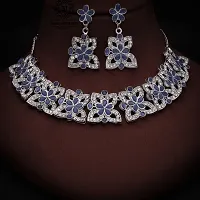 New  Silver Plated  Traditional Fashion Jewellery Set  for Women  Girls.-thumb3