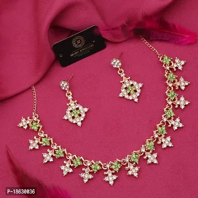 New Gold plated American diamond Necklace for Women and girls