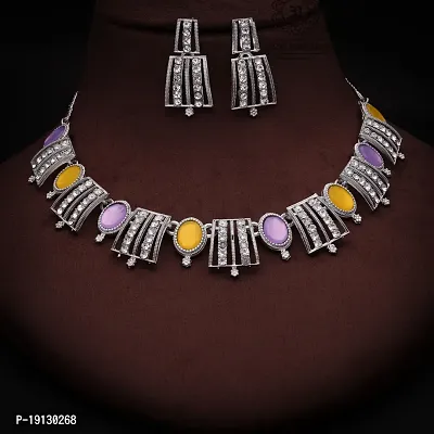 New traditional Silver Plated Jewellery Set for Women-thumb4