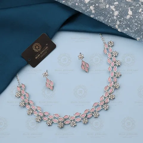 Fancy Brass American Diamond jewellery Sets For Women
