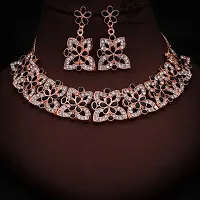 New  Rose Gold  Traditional Fashion Jewellery Set  for Women  Girls.-thumb3