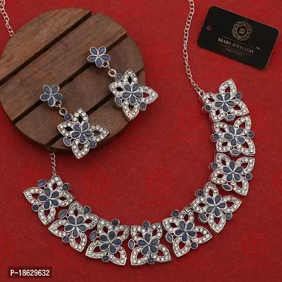 New  Silver Plated  Traditional Fashion Jewellery Set  for Women  Girls.-thumb3