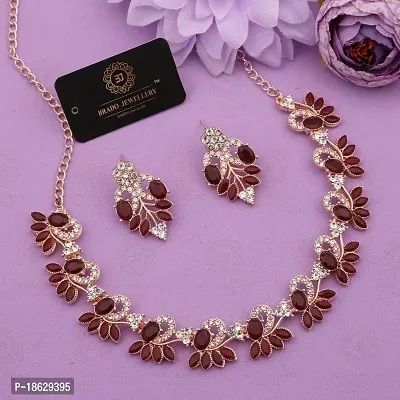 New Rose Gold Palated Jewellery Set-thumb3