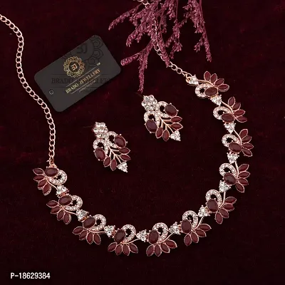 New Rose Gold Palated Jewellery Set-thumb3