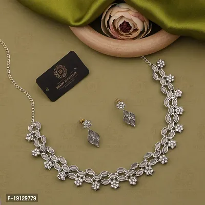 New traditional Silver Plated Jewellery Set for Women-thumb0
