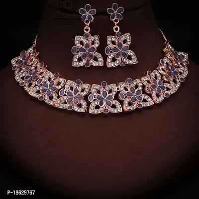 New  Rose Gold  Traditional Fashion Jewellery Set  for Women  Girls.-thumb4