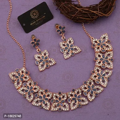 New  Rose Gold  Traditional Fashion Jewellery Set  for Women  Girls.-thumb0