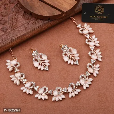 New Rose Gold Palated Jewellery Set