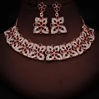 New  Rose Gold  Traditional Fashion Jewellery Set  for Women  Girls.-thumb3