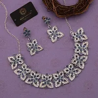 New  Silver Plated  Traditional Fashion Jewellery Set  for Women  Girls.-thumb1