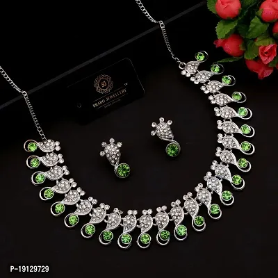 New traditional Silver Plated Jewellery Set for Women-thumb3