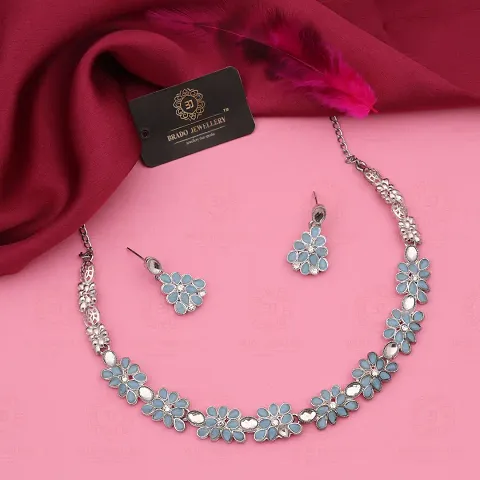 New l Necklace Jewellery Set with Earrings for Women and girls