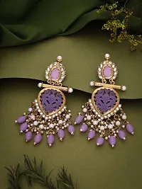 Combo Of 1 Choker Set With 2 Pair Of Earrings And Maang Tikka Set For Women.-thumb2