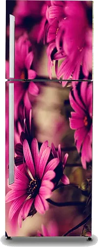 Prime Home Decor Beautifull Flower Fridge Wall Sticker for Double Single Door Sticker (PVC Vinyl)FZ-015-thumb1