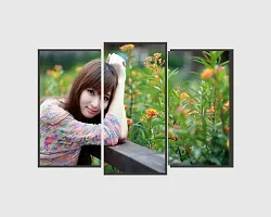 Prime Home Decor Beautiful Girl with Flower Wall Poster(Multicolor PVC Vinyl)-thumb4